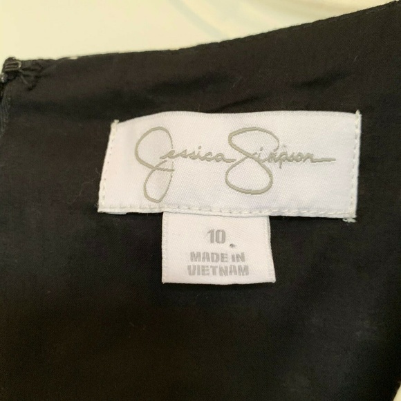 Jessica Simpson Women’s Dress Black White Size 10 - Picture 7 of 8